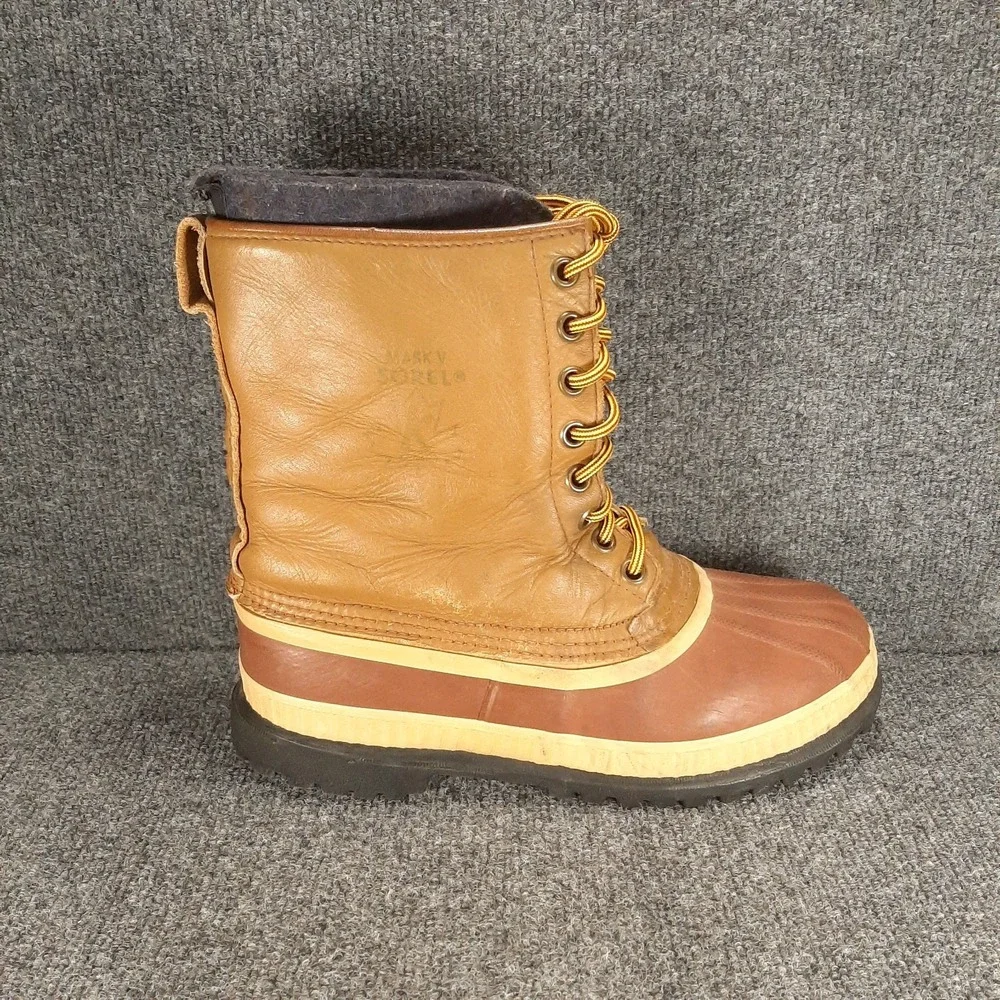 Sorel Mark V Men's 9.5 Boots Waterproof Rubber Leather Pac Boot w/Liner